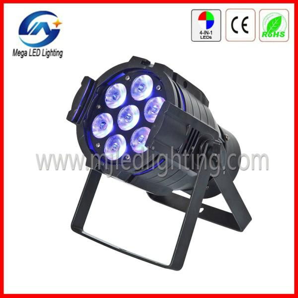 Hot Sale 7 X 10W 4in1 Mini Aluminum PAR Can 10W RGBW LED PAR Light 3