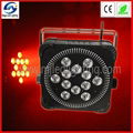  12pcs 5in1 Wireless Flat LED PAR Light 3