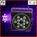  12pcs 5in1 Wireless Flat LED PAR Light 4