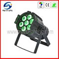 Hot Sale 7 X 10W 4in1 Mini Aluminum PAR Can 10W RGBW LED PAR Light 1