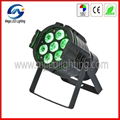 Hot Sale 7 X 10W 4in1 Mini Aluminum PAR Can 10W RGBW LED PAR Light