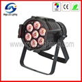 Hot Sale 7 X 10W 4in1 Mini Aluminum PAR Can 10W RGBW LED PAR Light 2