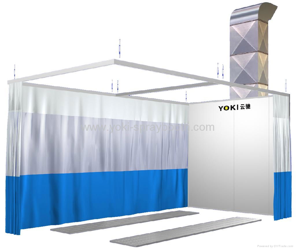 YK-6-1F-III  preparation station car polish grind booth room 3