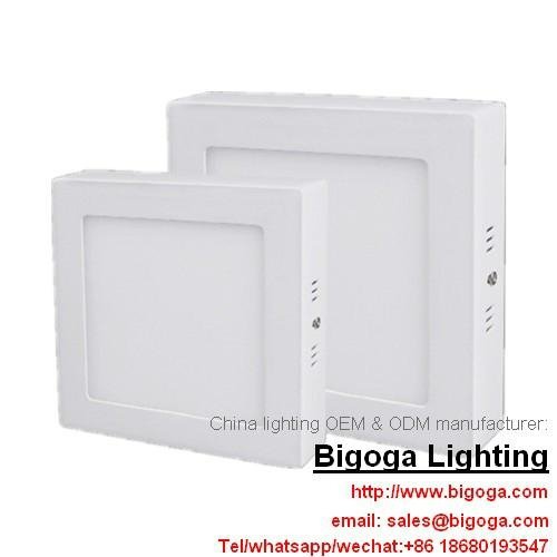 surface ceiling mounted square led panel lights