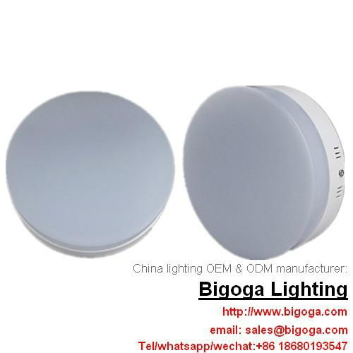 Ceiling mounted round led panel lights PMMA acrylic surface