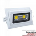 china shenzhen 40w epistar 5730/COB rectangular led downlight