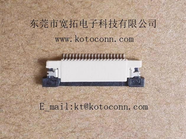 0.5 FPC connector  1.2H SLIDE TYPE TOP Contact 3