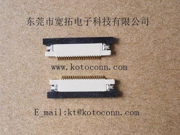 0.5 FPC connector 1.2H SLIDE TYPE BOT Contact