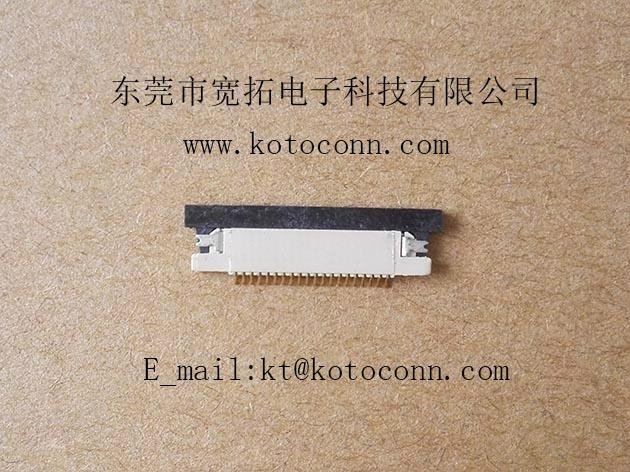 0.5 FPC connector 1.2H SLIDE TYPE BOT Contact 3