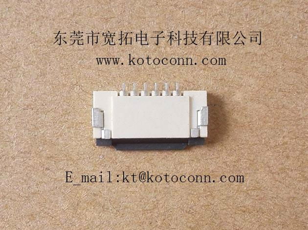 1.0 FPC  connector  2.0H  FLIP TYPE  BOT Contact 2
