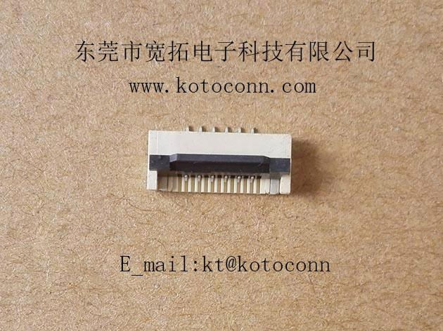 1.0 FPC  connector  2.0H  FLIP TYPE  BOT Contact 3