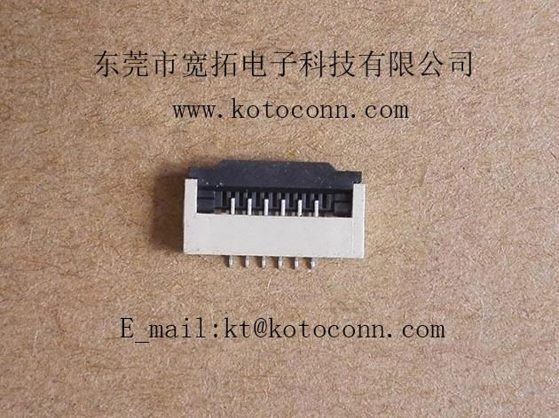 1.0 FPC  connector  2.0H  FLIP TYPE  BOT Contact 4