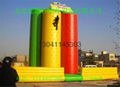 Children's inflatable climbing wall in