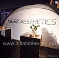 Inflatable x-tent for event and trade