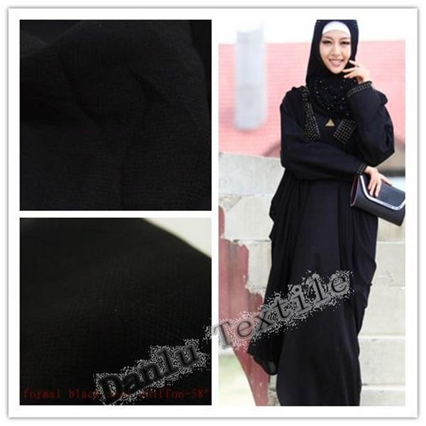 koran black abaya fursan fabric for muslim women dress
