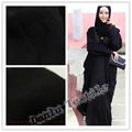 koran black abaya fursan fabric for