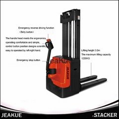 High Quality 1200kg AC Power Driving System Electric Stacker Wakie Stacker