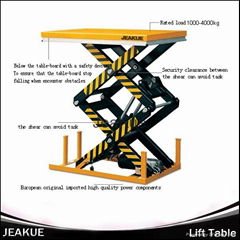 4000kg High Quality AC Power Electric Lift Table Double Scissors