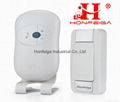 Honfeiga 305D T1R1 Battery Operated Wireless Door Bells with Stereo Speaker 1