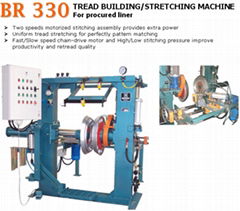 Aircraft tire retreading equipment