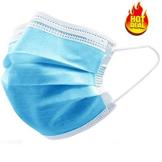 Manufacturer 3 Ply Earloop Face Mask Disposable Facemask / Medical Surgical