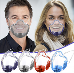Wholesale Fashion Washable Face Shield Protect Face Masks Transparent Face Mask 