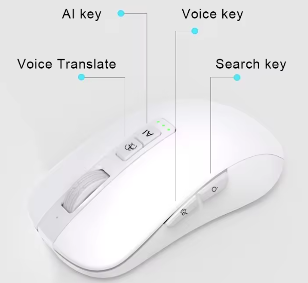 AI intelligent voice typing mouse silent office wireless 2.4G usb mouse smart ai 3