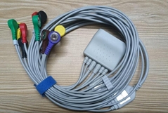 12 leads ecg snap cables Patient Cable for PHILIPS ST80i