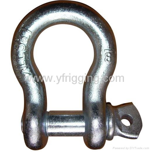 G209 US Type Screw Pin Drop Forged Anchor Shackle 3