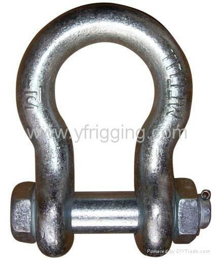 G209 US Type Screw Pin Drop Forged Anchor Shackle 4