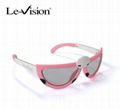 Foldable passive polarized 3D glasses