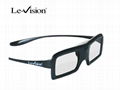 Active shutter 3D glasses for active cinema with battery