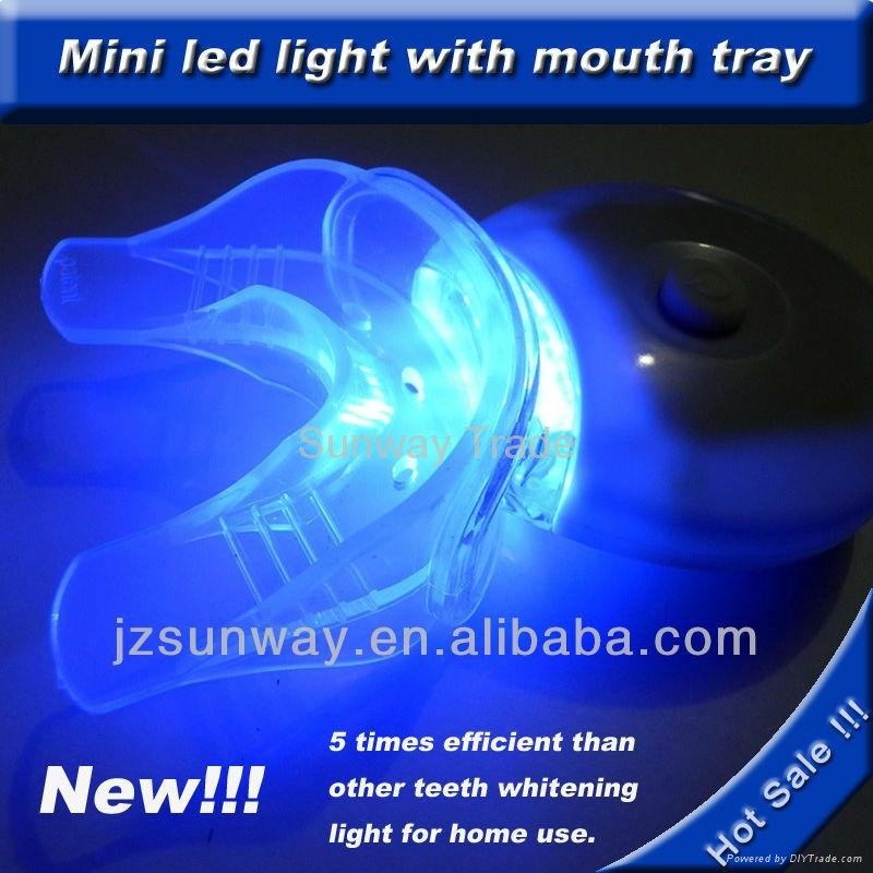Home use zoom teeth whitening light with mouth tray 