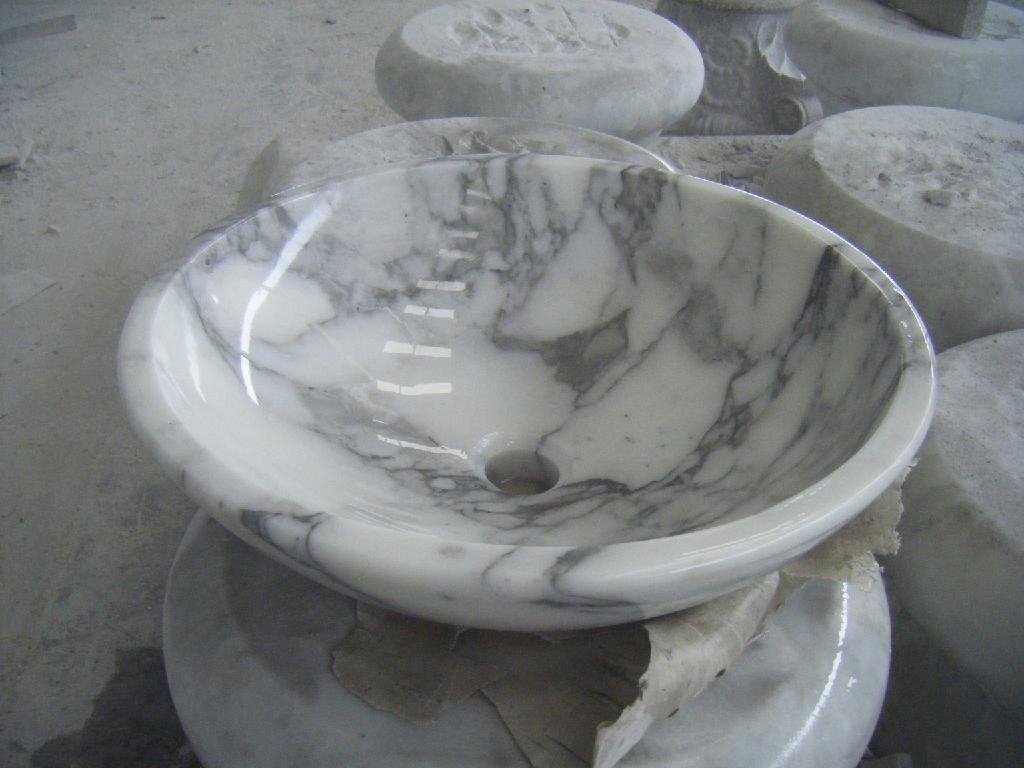 Rosso Alicante Red Marble Bowl Sink Polished Basin Sink 4