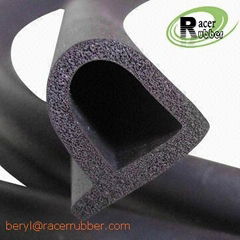 D-Shaped EPDM Sponge Rubber Seal