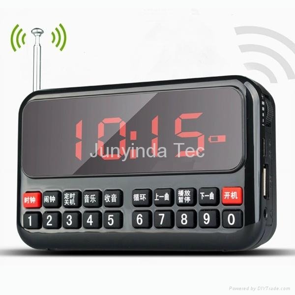 New Arrival Private Mini Speakers With LED Screen Display And Alarm Clock 2
