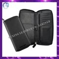 customized leather travel organiser with