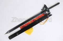 Black sword Sword art online sword Krito elucidator katana sword anime sword 