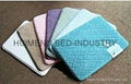 Solid Color Carving Coral Fleece Memory Foam Bath Mat 2