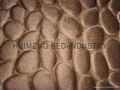 Cobble stone Design Coral Fleece Memory Foam Bath Mat 4