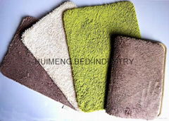 Solid Color Chenille Memory Foam Bath Mat