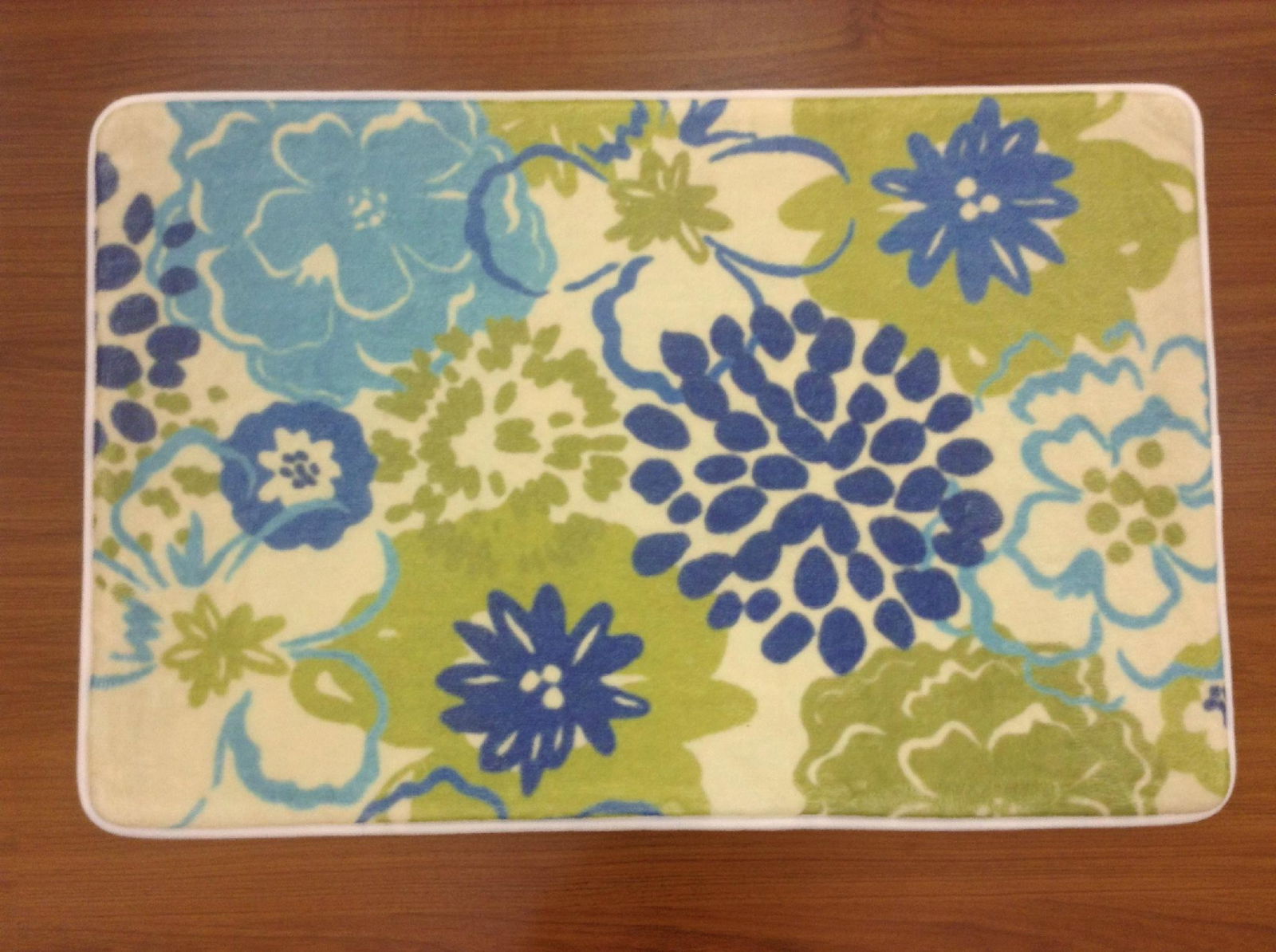 Luxury heat transfer printing bath mat 