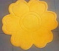 Flower-shaped mat