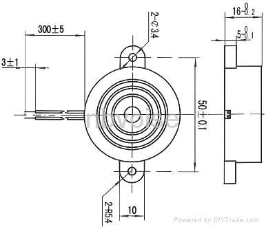 Piezo Buzzer self-drive)-VSI4216-12V 2