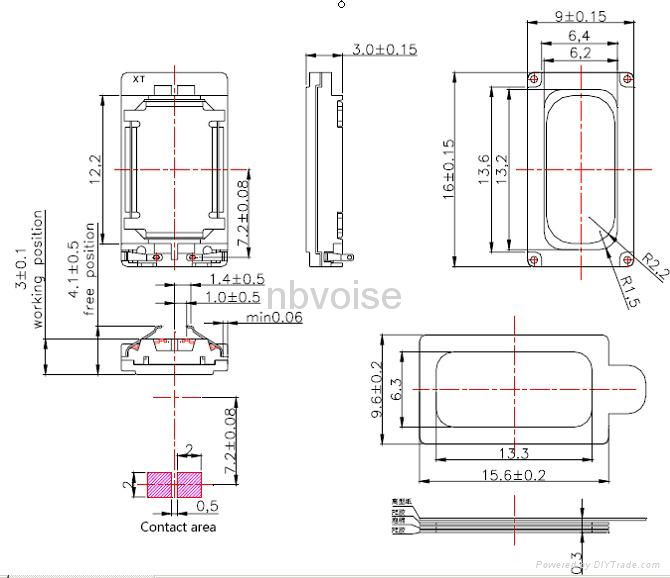 Micro speaker-VS1609ST1-3.0t 2