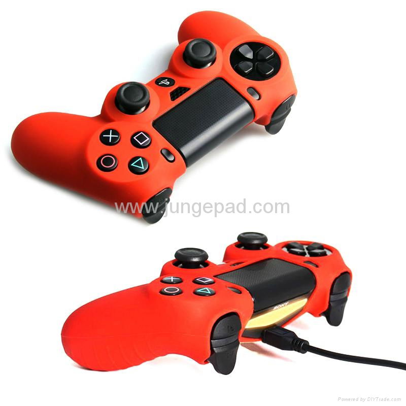 14 Color Soft Silicone Rubber Skin Case Cover for Sony PS4 Controller