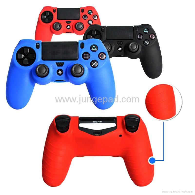 14 Color Soft Silicone Rubber Skin Case Cover for Sony PS4 Controller 2