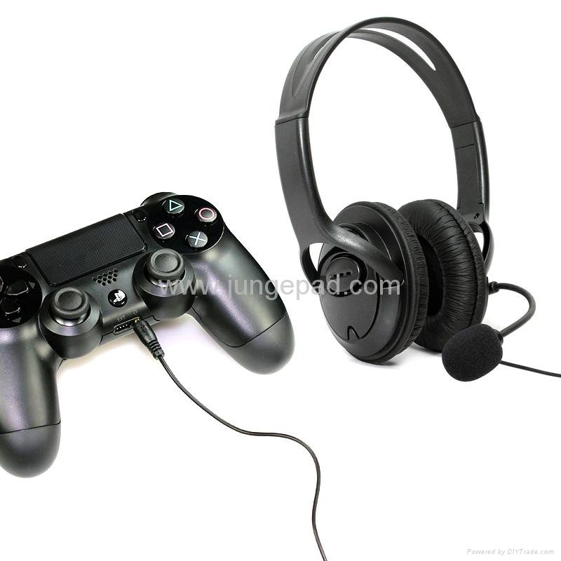 PS4 big headphone Microphone Headset earphone with Microphone Mic Stereo Supper  2