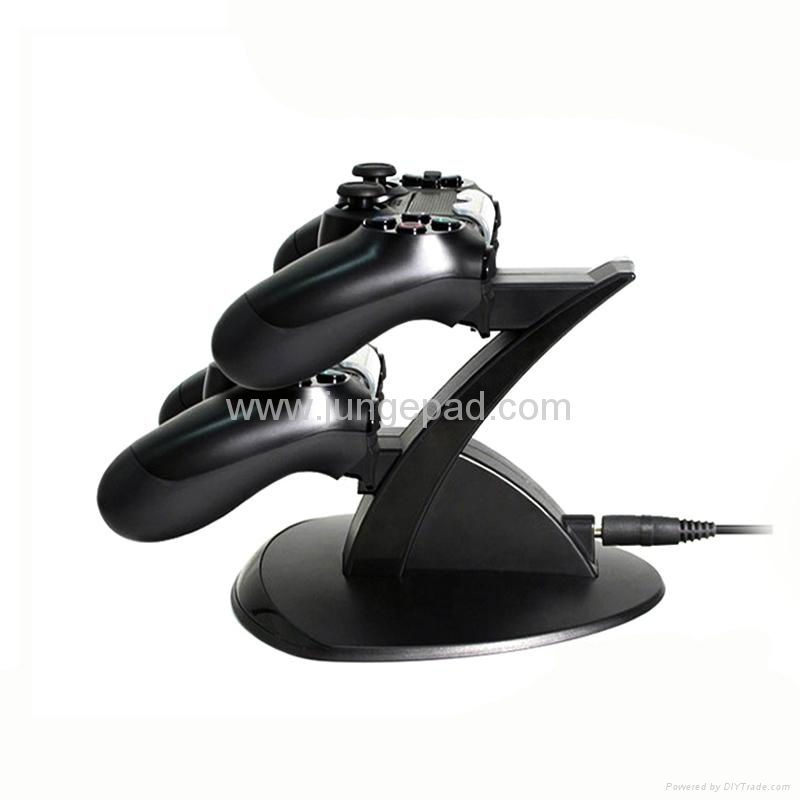 LED Dual Charging Dock Station Stand Charger for PS4 Game Wireless Controller  2