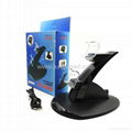 LED Dual Charging Dock Station Stand Charger for PS4 Game Wireless Controller 